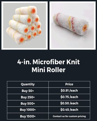 4 Inch Paint Roller Refills High-Capacity.