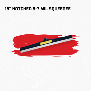 Blue Frame Squeegee | Flat & Notched Options (18" & 24")