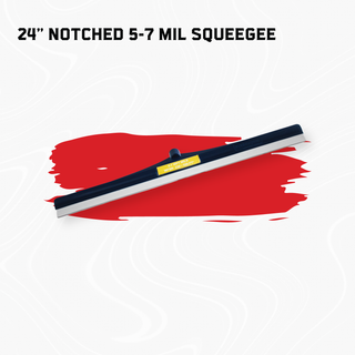 Blue Frame Squeegee | Flat & Notched Options (18" & 24")