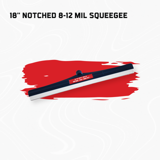 Blue Frame Squeegee | Flat & Notched Options (18" & 24")
