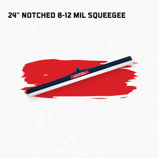 Blue Frame Squeegee | Flat & Notched Options (18" & 24")