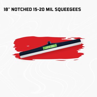 Blue Frame Squeegee | Flat & Notched Options (18" & 24")