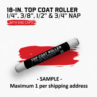 18 In. Top Coat Roller w/ End Caps.
