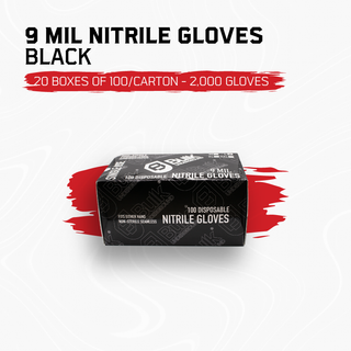 9 Mil Nitrile Gloves (10 boxes of 100 pieces / master carton)