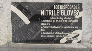 9 Mil Nitrile Gloves (10 boxes of 100 pieces / master carton)